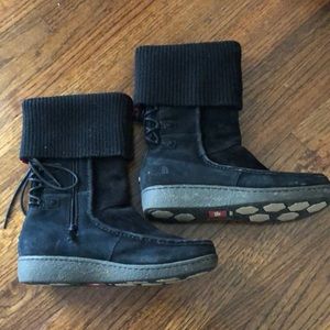 North Face Suede Black Boots 8.5
